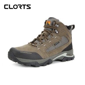 clorts洛弛红 全防水 头层牛皮 耐磨 户外徒步登山鞋3B046D