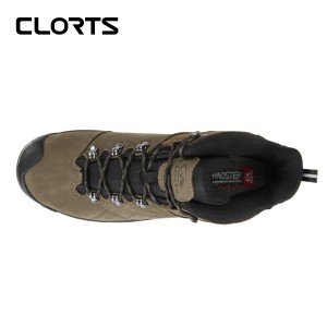 clorts洛弛红 头层牛皮 全防水 徒步登山鞋 3B048B