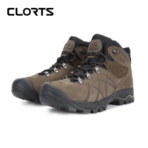 clorts洛弛红 头层牛皮 全防水 徒步登山鞋 3B048B