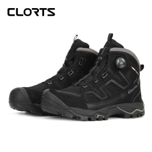 clorts洛弛红 全防水耐磨 自动扣 徒步登山鞋3B051A