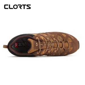 clorts洛弛红 牛皮 轻便耐磨 户外休闲鞋 3E004D