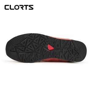 clorts洛弛红 牛皮 轻便耐磨 户外休闲鞋 3E004F