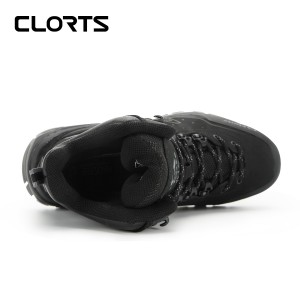 clorts洛弛红 头层牛皮 耐磨全防水徒步登山鞋3A021E