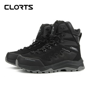 clorts洛弛红 头层牛皮 耐磨全防水徒步登山鞋3A021E