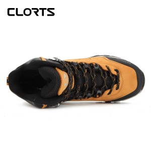 clorts洛弛红 头层牛皮 耐磨全防水徒步登山鞋3A021A