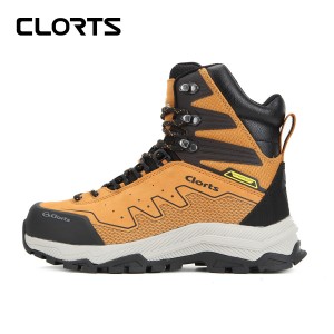 clorts洛弛红 头层牛皮 耐磨全防水徒步登山鞋3A021A