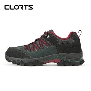 clorts洛弛红 牛皮 全防水 徒步登山鞋 旅游鞋 3D033A