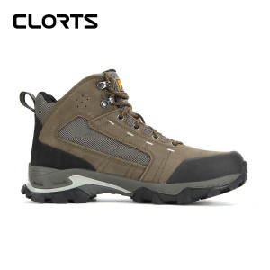 clorts洛弛红 全防水 头层牛皮 耐磨 户外徒步登山鞋3B046D