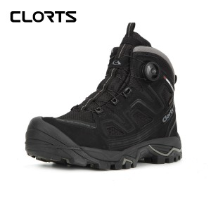 clorts洛弛红 全防水耐磨 自动扣 徒步登山鞋3B051A