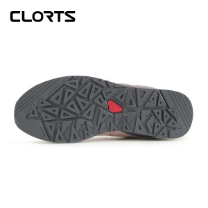 clorts洛弛红 牛皮 轻便耐磨 户外休闲鞋 3E007A