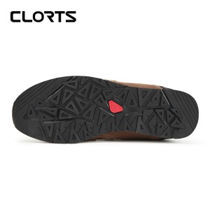clorts洛弛红 牛皮 轻便耐磨 户外休闲鞋 3E004D