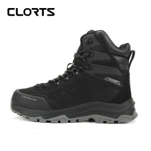 clorts洛弛红 头层牛皮 耐磨全防水徒步登山鞋3A021E