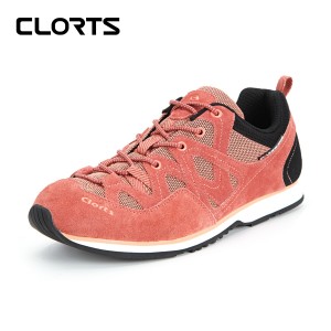 clorts洛弛红 牛皮 轻便耐磨 户外休闲鞋 3E004F