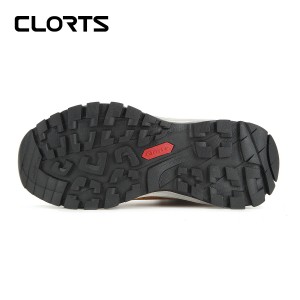 clorts洛弛红 头层牛皮 耐磨全防水徒步登山鞋3A021A