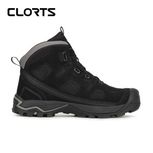 clorts洛弛红 全防水耐磨 自动扣 徒步登山鞋3B051A