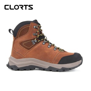 clorts洛弛红 头层牛皮疯马皮 耐磨全防水徒步登山鞋3A023A