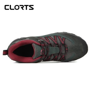 clorts洛弛红 牛皮 全防水 徒步登山鞋 旅游鞋 3D033A