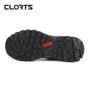 clorts洛弛红 头层牛皮疯马皮 耐磨全防水徒步登山鞋3A024A