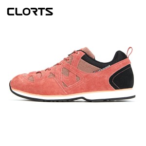 clorts洛弛红 牛皮 轻便耐磨 户外休闲鞋 3E004F