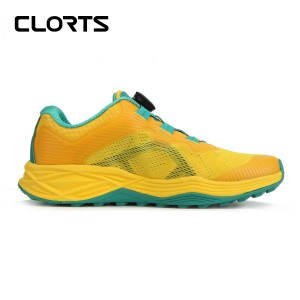 clorts洛弛红 旋转自动扣 透气耐磨 越野跑鞋 3F030A