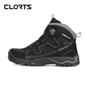 clorts洛弛红 全防水耐磨 自动扣 徒步登山鞋3B051A