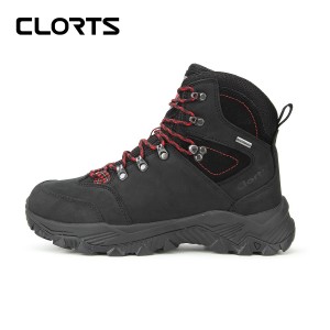 clorts洛弛红 头层牛皮疯马皮 耐磨全防水徒步登山鞋3A023B