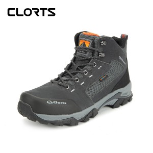 clorts洛弛红 全防水 头层牛皮 耐磨 户外徒步登山鞋3B046A