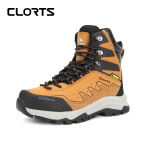 clorts洛弛红 头层牛皮 耐磨全防水徒步登山鞋3A021A