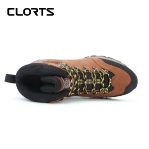 clorts洛弛红 头层牛皮疯马皮 耐磨全防水徒步登山鞋3A023A