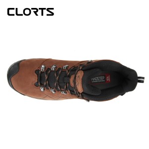 clorts洛弛红 头层牛皮 全防水 徒步登山鞋 3B048A