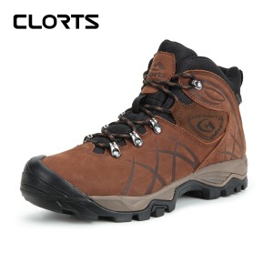 clorts洛弛红 头层牛皮 全防水 徒步登山鞋 3B048A