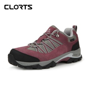 clorts洛弛红 牛皮 全防水 徒步登山鞋 旅游鞋 3D033D