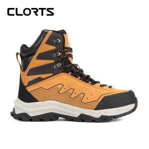 clorts洛弛红 头层牛皮 耐磨全防水徒步登山鞋3A021A