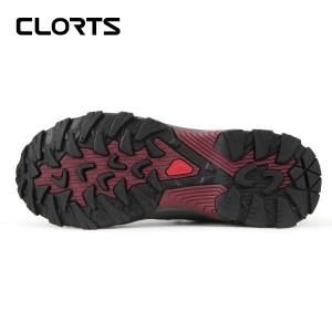 clorts洛弛红 牛皮 全防水 徒步登山鞋 旅游鞋 3D033A