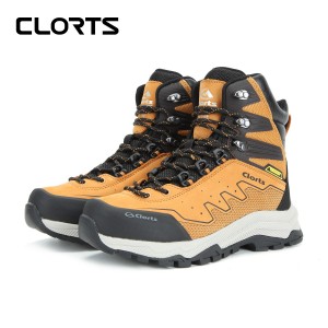 clorts洛弛红 头层牛皮 耐磨全防水徒步登山鞋3A021A