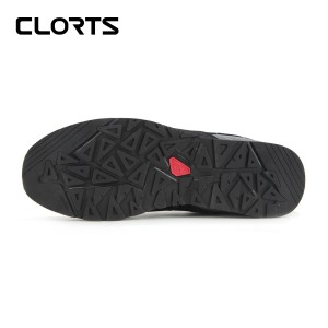 clorts洛弛红 牛皮 轻便耐磨 户外休闲鞋 3E007B