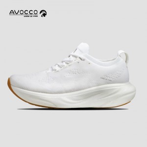 AVOCCO翱戈加宽鞋头脚宽脚胖无束缚百搭休闲鞋防泼水防滑运动鞋海贝白